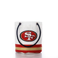 San Francisco 49ers Beverage Bucket Handmade in Maine from Recycled Sails