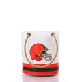 Cleveland Browns Beverage Bucket Handmade in Maine from Recycled Sails