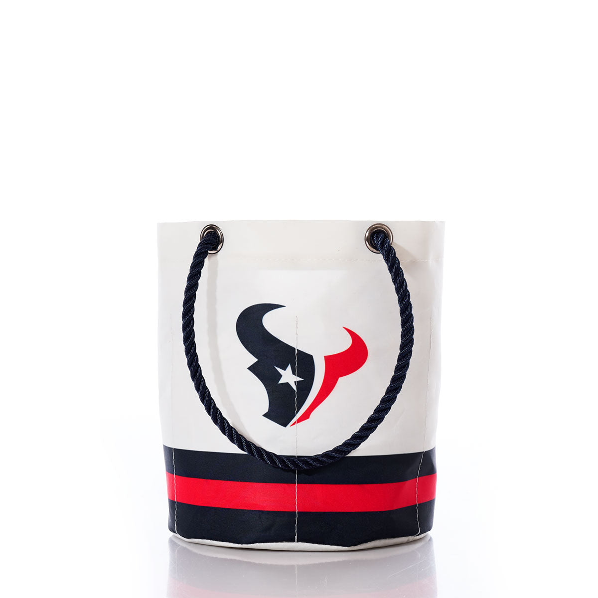 Houston Texans Beverage Bucket Handmade in Maine from Recycled Sails