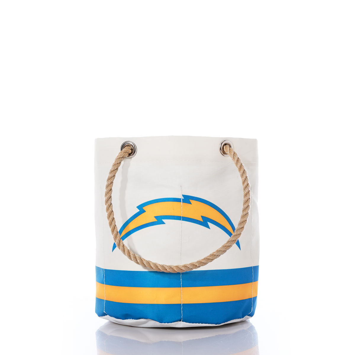 Los Angeles Chargers Beverage Bucket Handmade in Maine from Recycled Sails