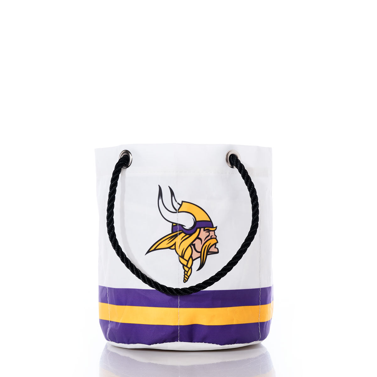 Minnesota Vikings Beverage Bucket Handmade in Maine from Recycled Sails
