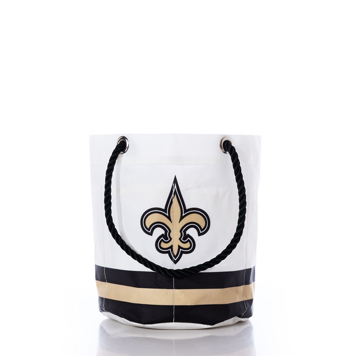 New Orleans Saints Beverage Bucket Handmade in Maine from Recycled Sails