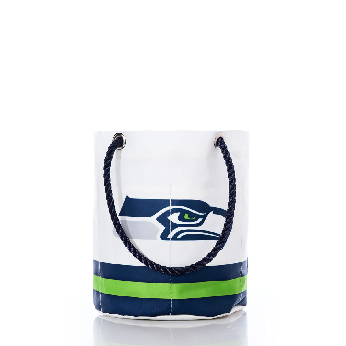 Seattle Seahawks Beverage Bucket Handmade in Maine from Recycled Sails