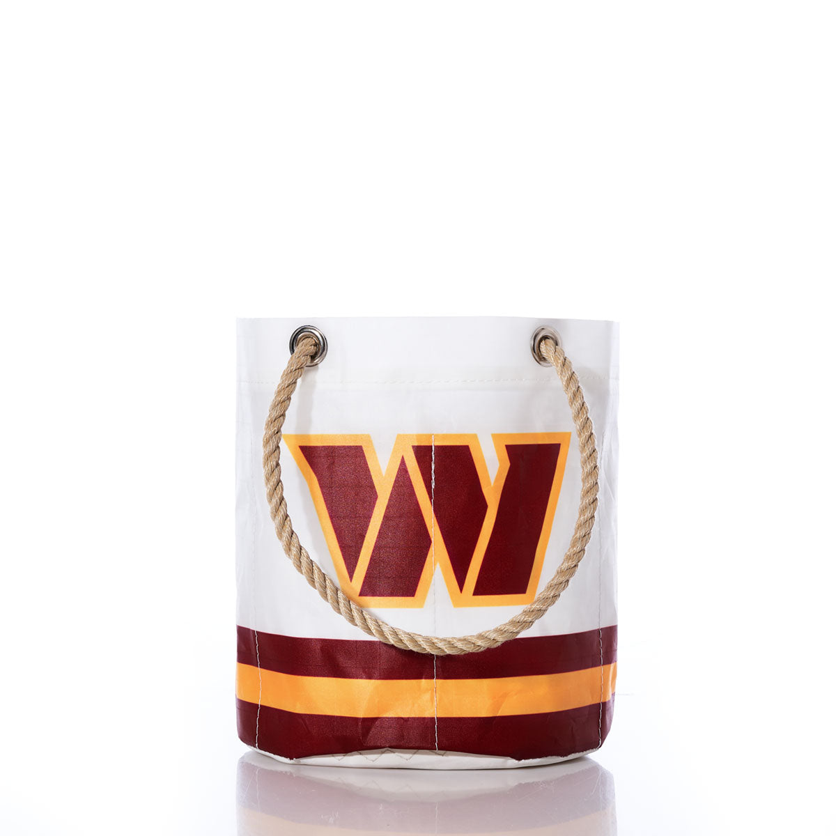 Washington Commanders Beverage Bucket Handmade in Maine from Recycled Sails