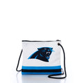 Carolina Panthers Slim Crossbody Handmade in Maine from Recycled Sails