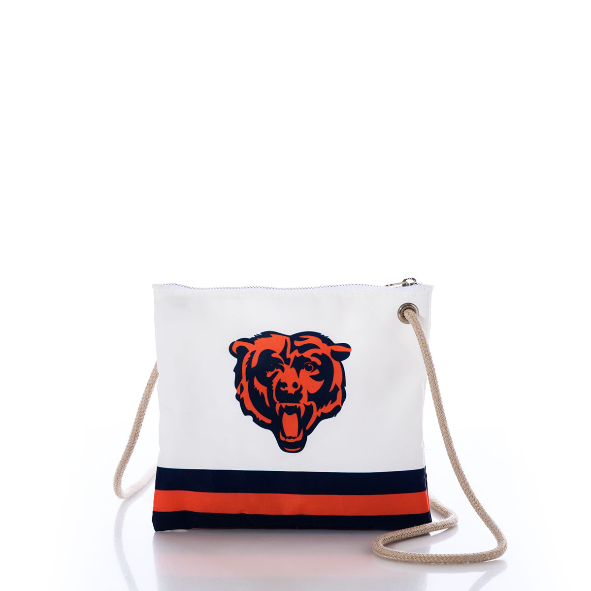 Chicago Bears Slim Crossbody Handmade in Maine from Recycled Sails