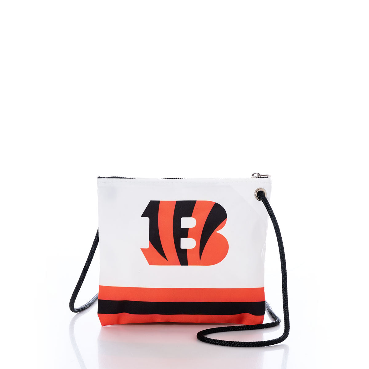 Cincinnati Bengals Slim Crossbody Handmade in Maine from Recycled Sails