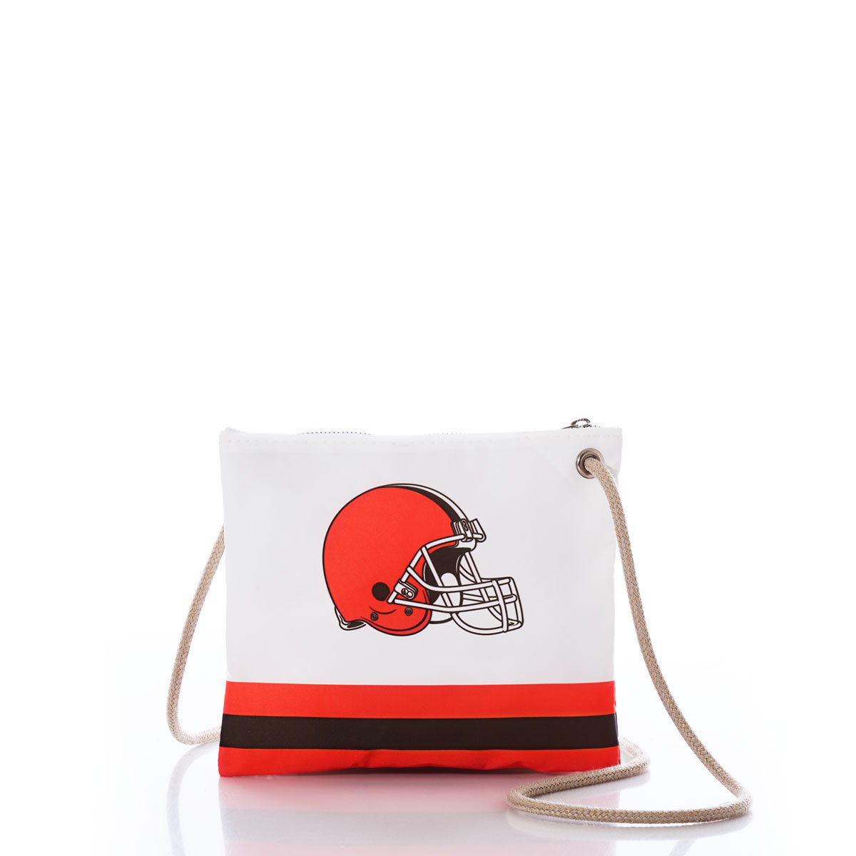 Cleveland Browns Slim Crossbody Handmade in Maine from Recycled Sails