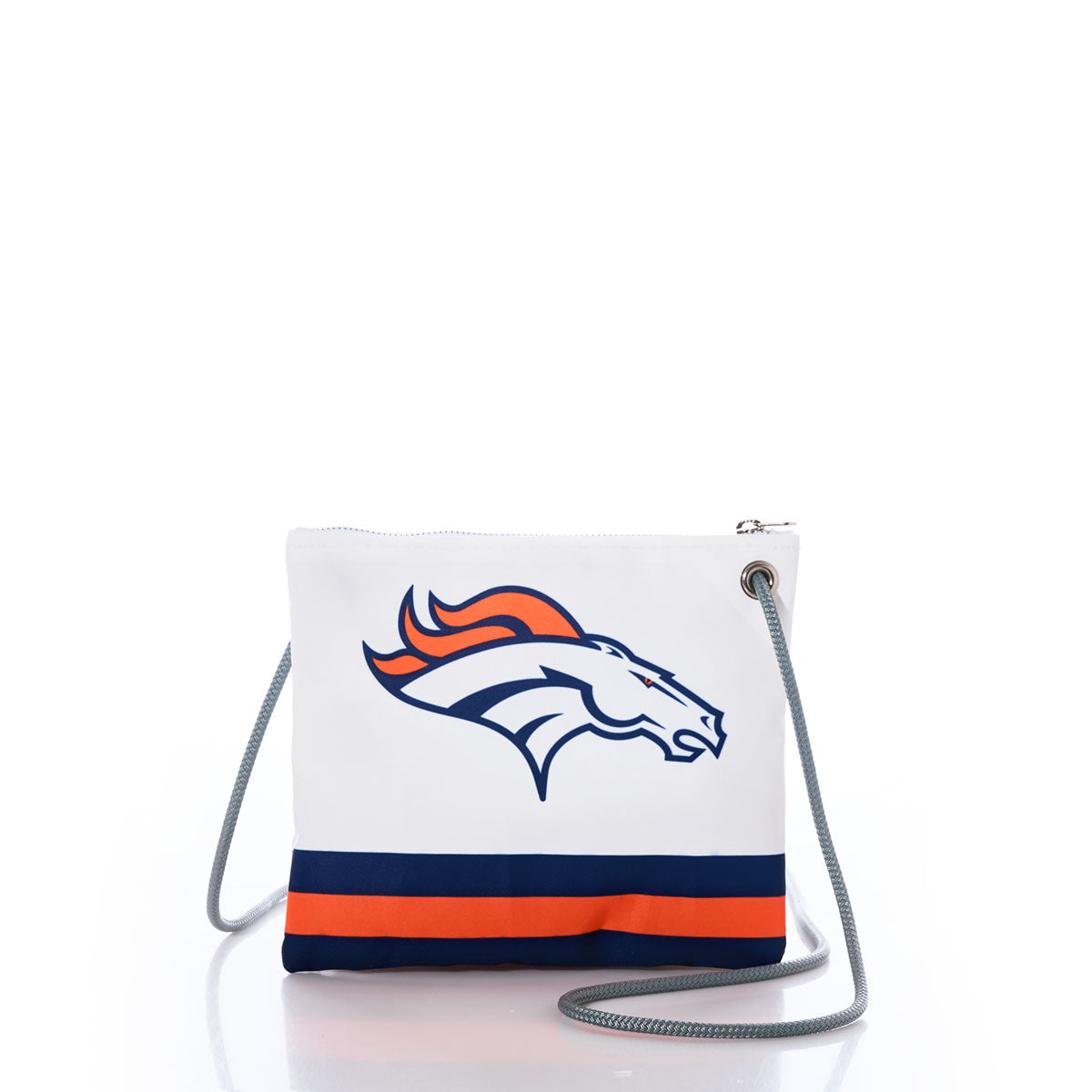 Denver Broncos Slim Crossbody Handmade in Maine from Recycled Sails