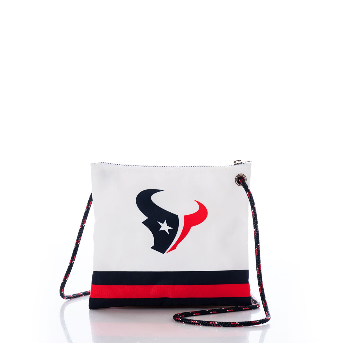 Houston Texans Slim Crossbody Handmade in Maine from Recycled Sails