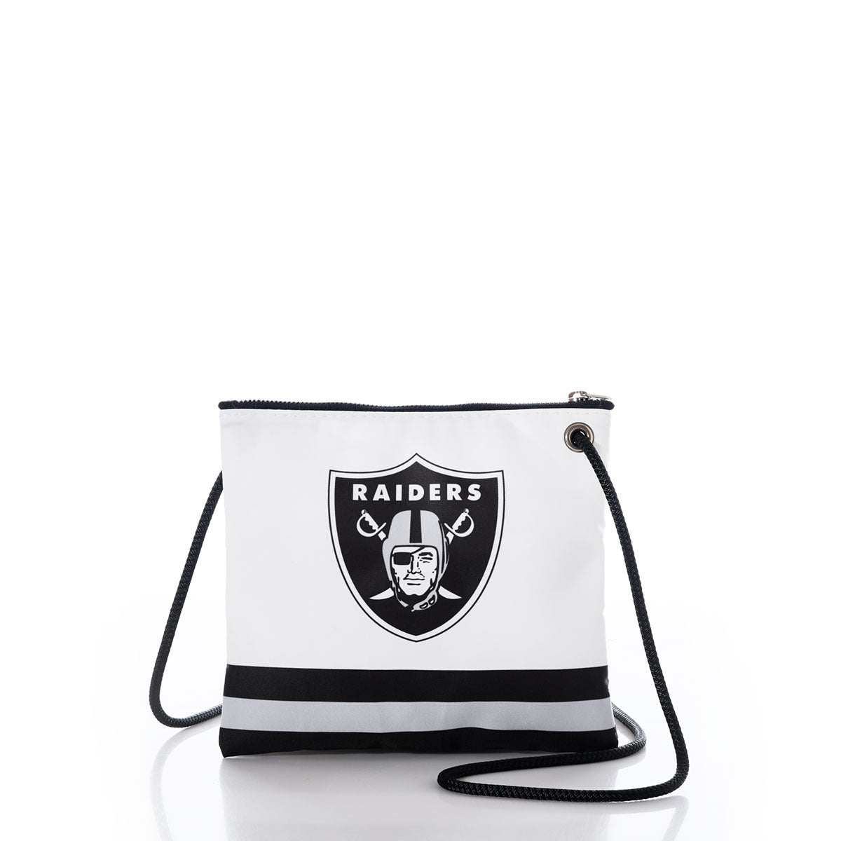 Las Vegas Raiders Slim Crossbody Handmade in Maine from Recycled Sails