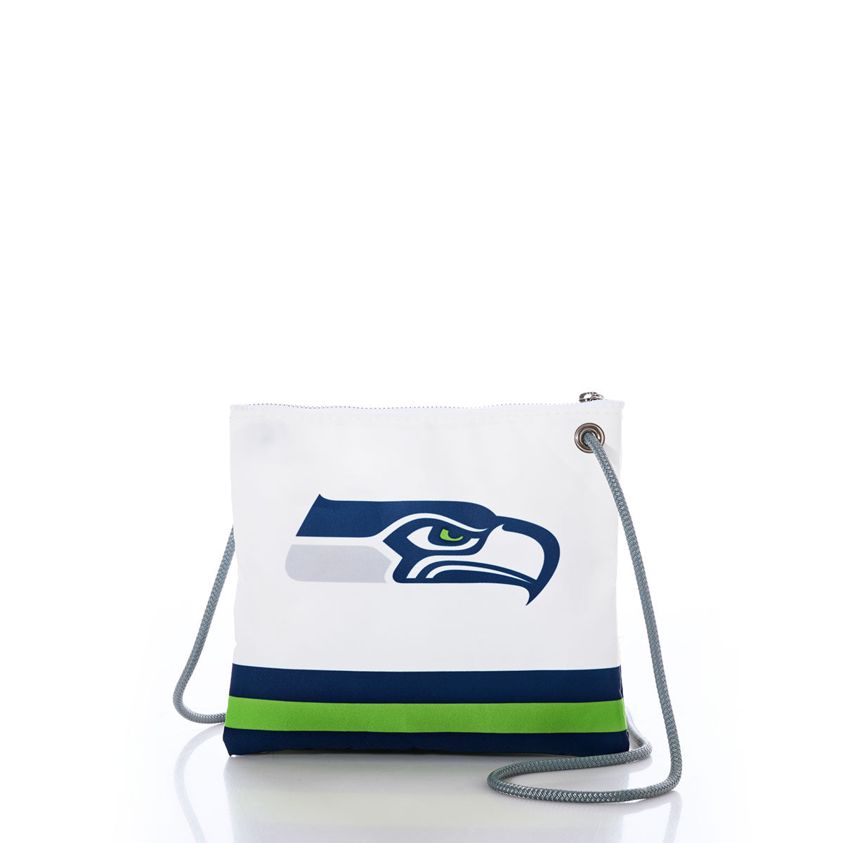 Seattle Seahawks Slim Crossbody Handmade in Maine from Recycled Sails