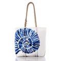 Nautilus Print Medium Tote Handmade in Maine from Recycled Sails