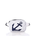 Navy Anchor Belt Bag Handmade in Maine from Recycled Sails