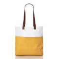 Golden Yellow Chebeague Market Tote Handmade in Maine from Recycled Sails