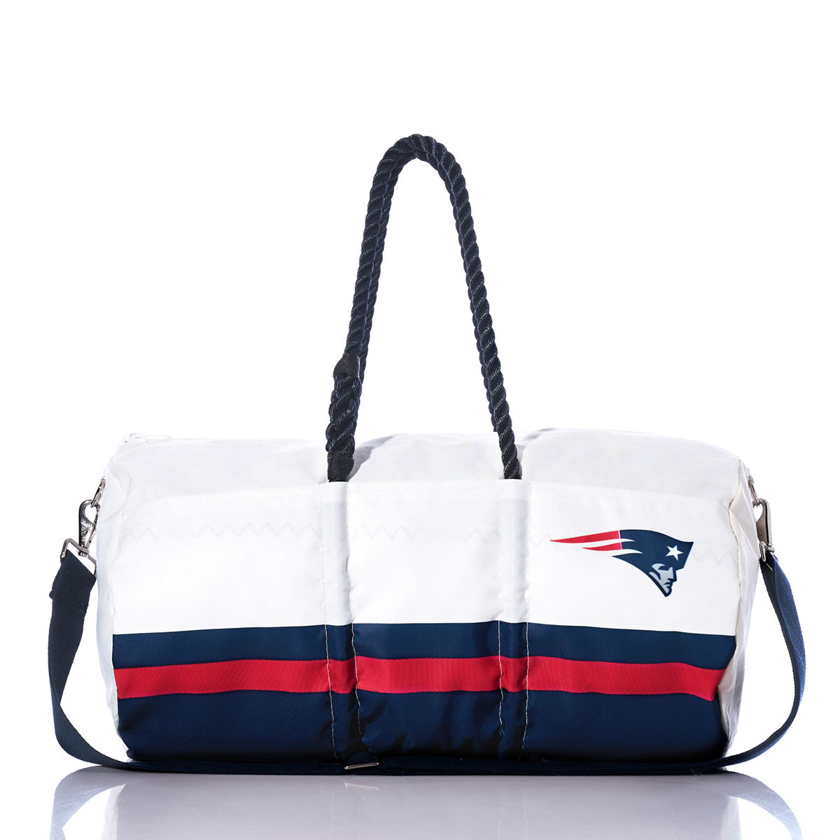 New England Patriots Duffel Handmade in Maine from Recycled Sails