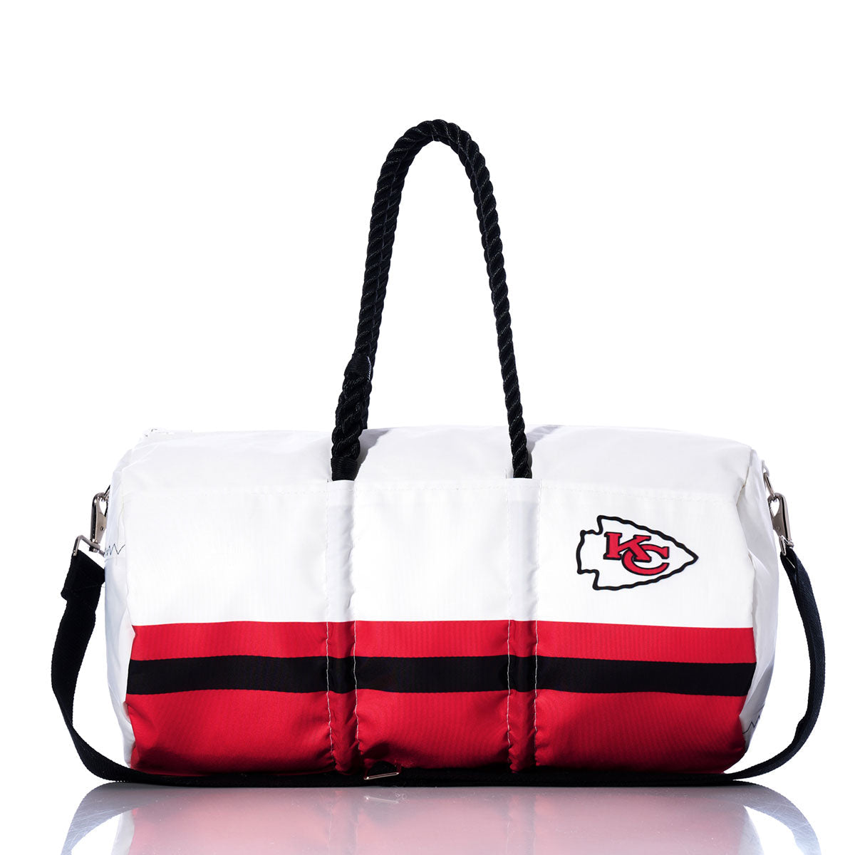 Kansas City Chiefs Duffel Handmade in Maine from Recycled Sails