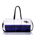 Baltimore Ravens Duffel Handmade in Maine from Recycled Sails