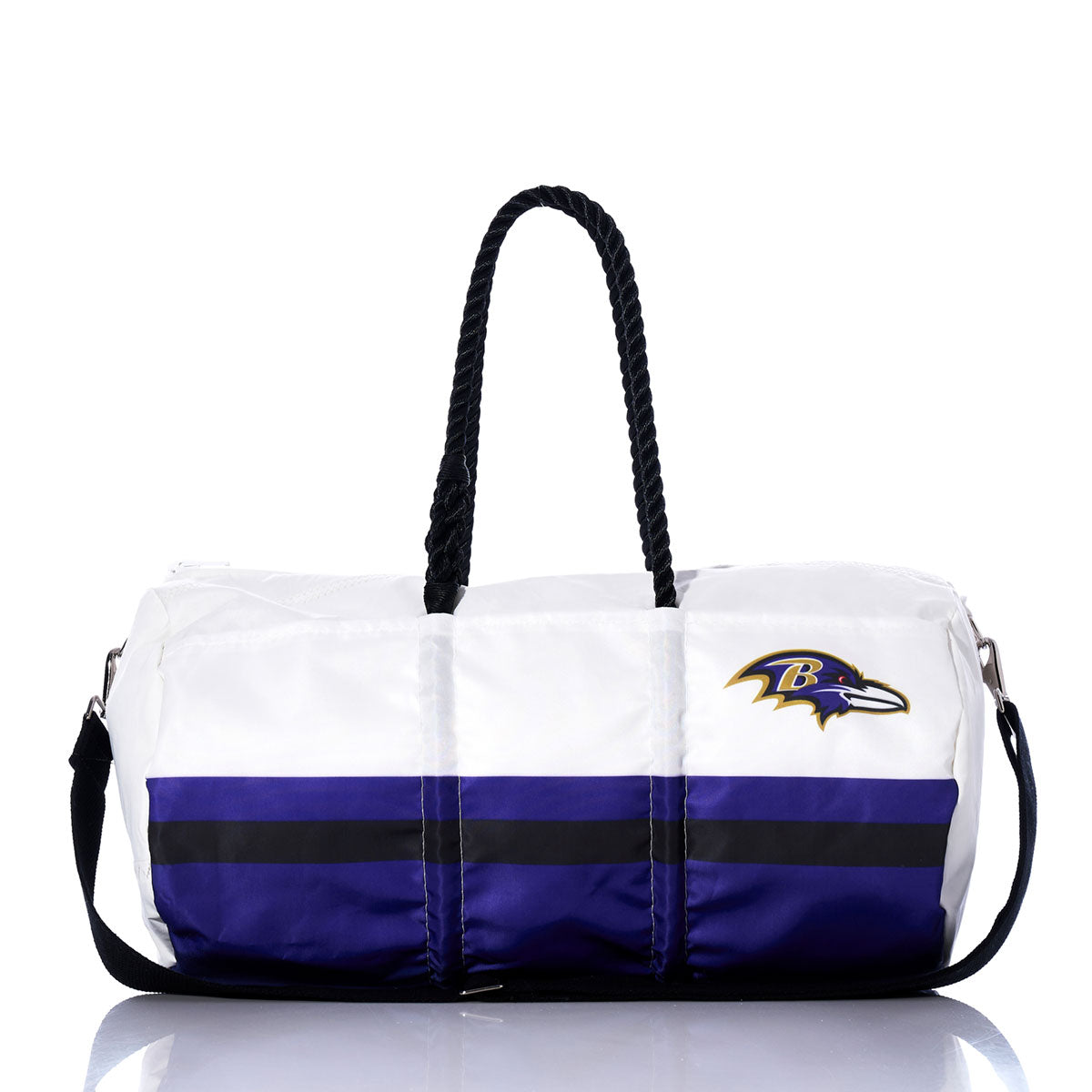 Baltimore Ravens Duffel Handmade in Maine from Recycled Sails