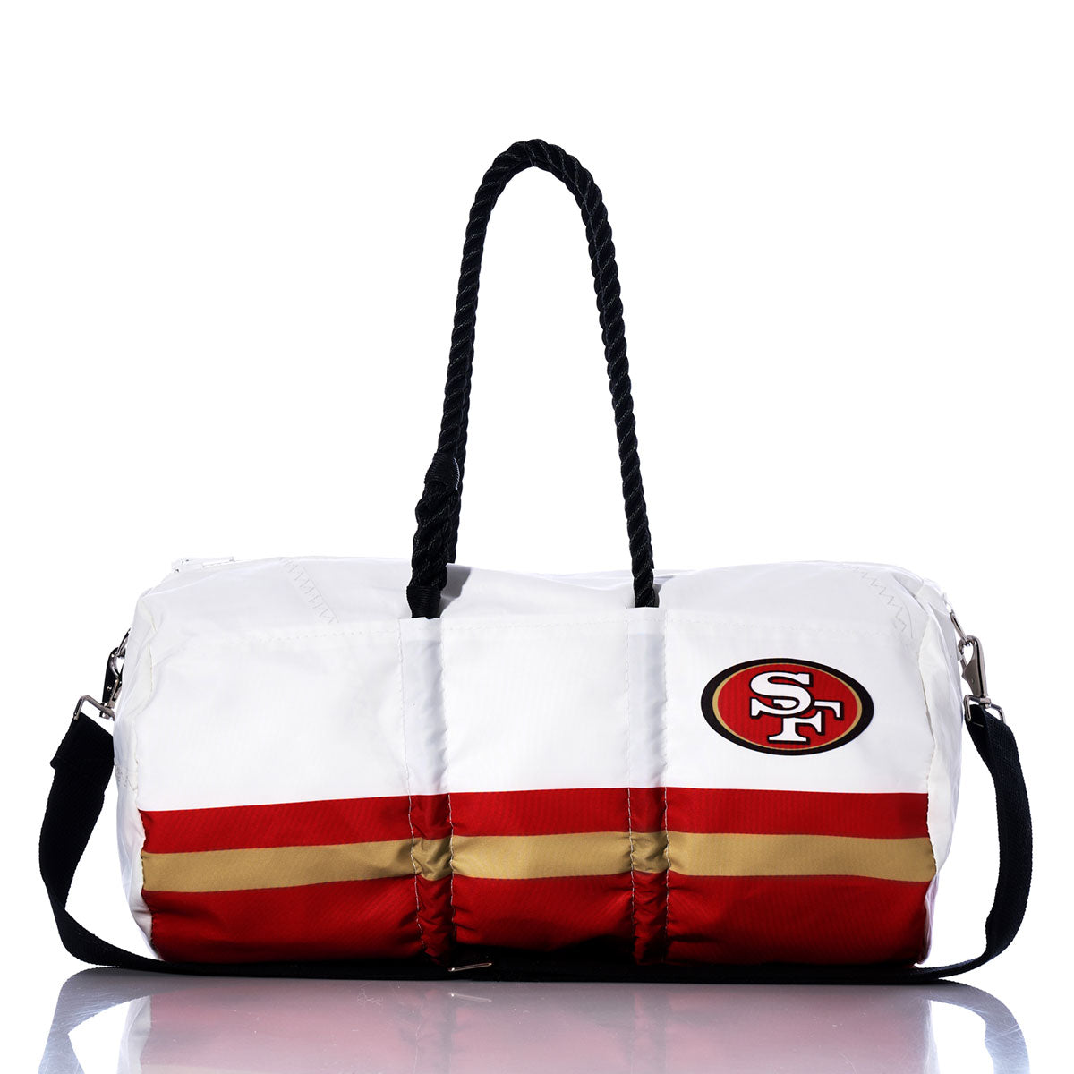 San Francisco 49ers Duffel Handmade in Maine from Recycled Sails