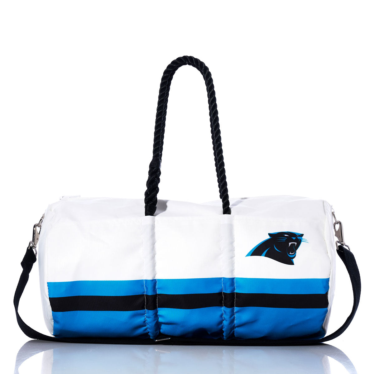 Carolina Panthers Duffel Handmade in Maine from Recycled Sails