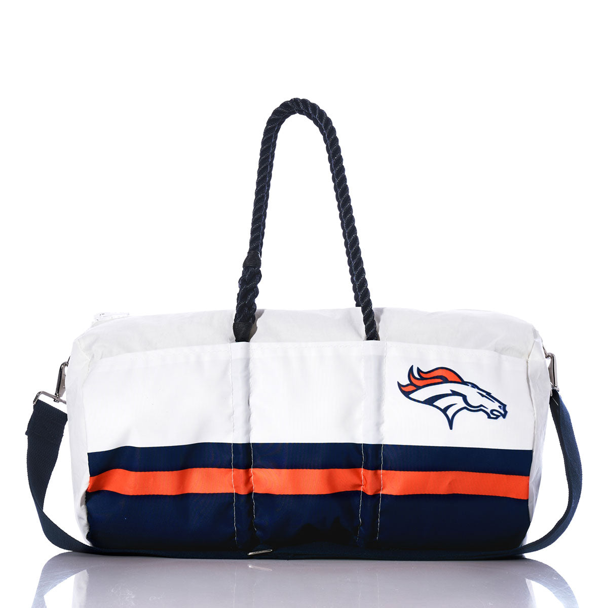 Denver Broncos Duffel Handmade in Maine from Recycled Sails