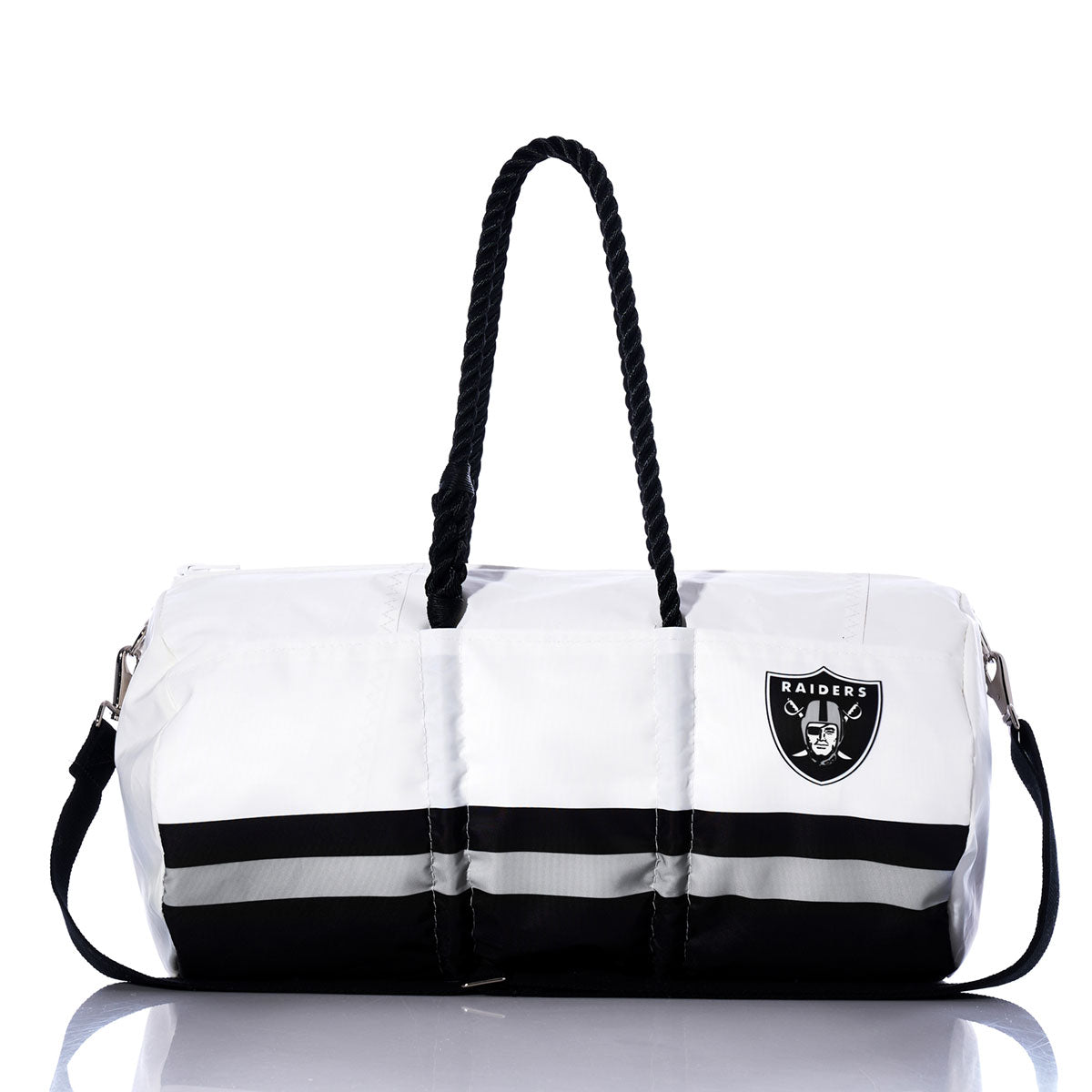 Las Vegas Raiders Duffel Handmade in Maine from Recycled Sails
