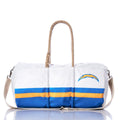 Los Angeles Chargers Duffel Handmade in Maine from Recycled Sails