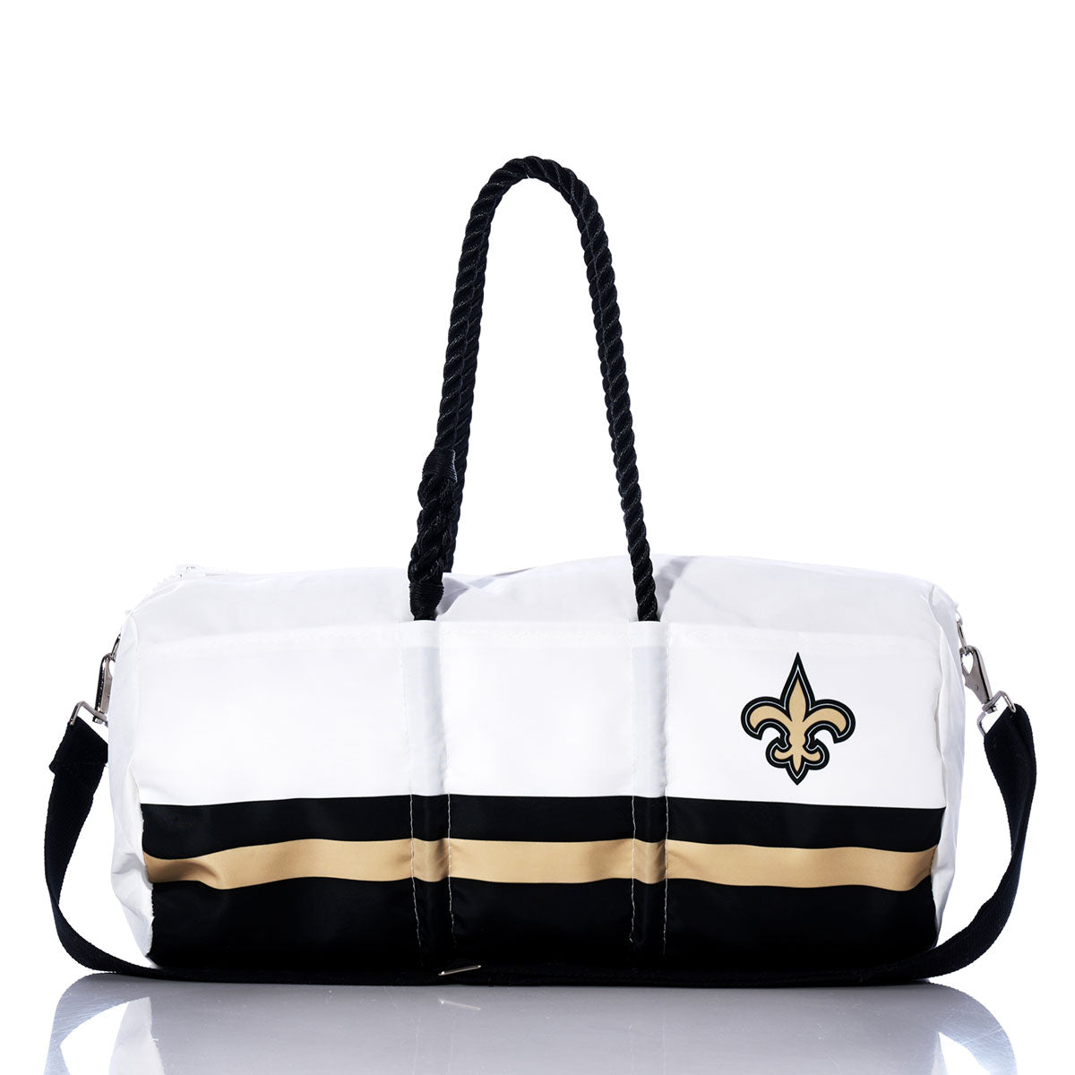 New Orleans Saints Duffel Handmade in Maine from Recycled Sails