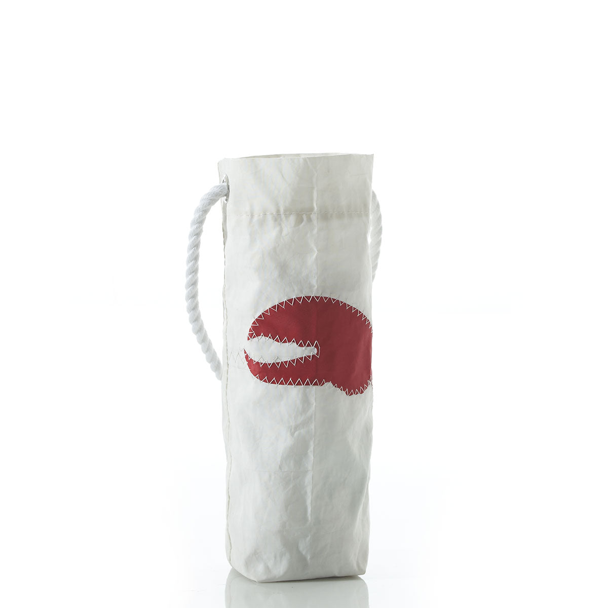 Lobster Claw Wine Bag Handmade in Maine from Recycled Sails