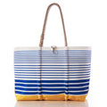 Blue Stripe Ogunquit Beach Tote Handmade in Maine from Recycled Sails