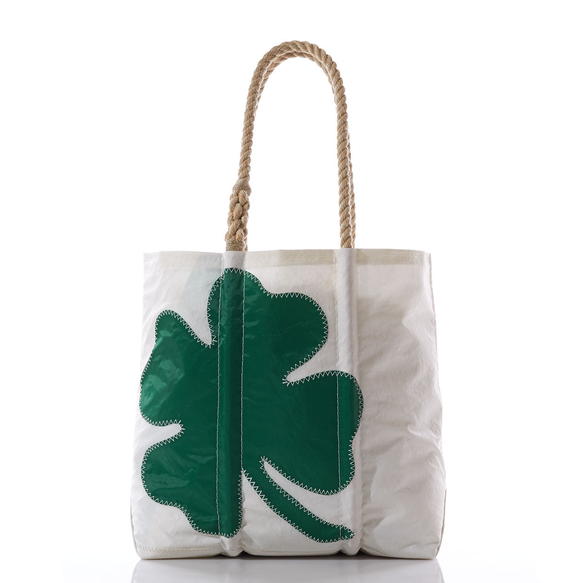 Four Leaf Clover Medium Tote Handmade in Maine from Recycled Sails