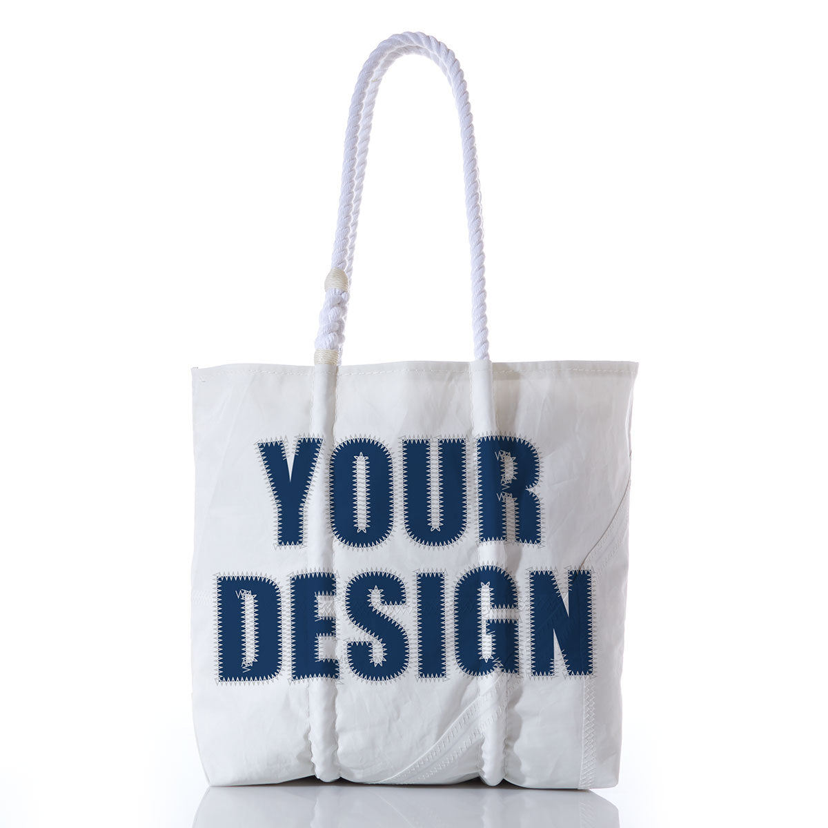 Custom Design Medium Tote Handmade in Maine from Recycled Sails