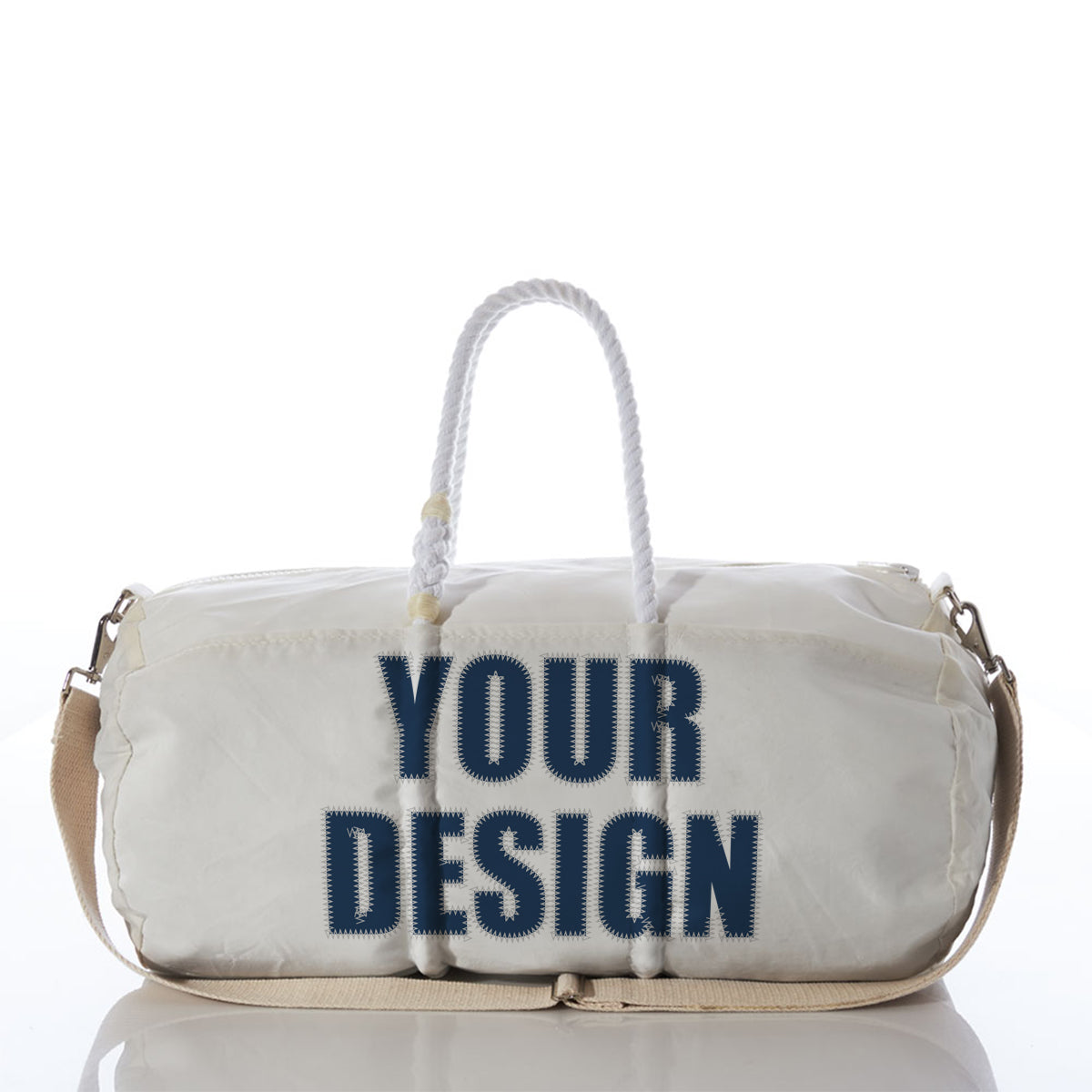Custom Design Duffel Handmade in Maine from Recycled Sails