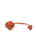 Floating Rope Dog Toy - Orange Handmade in Maine from Recycled Sails