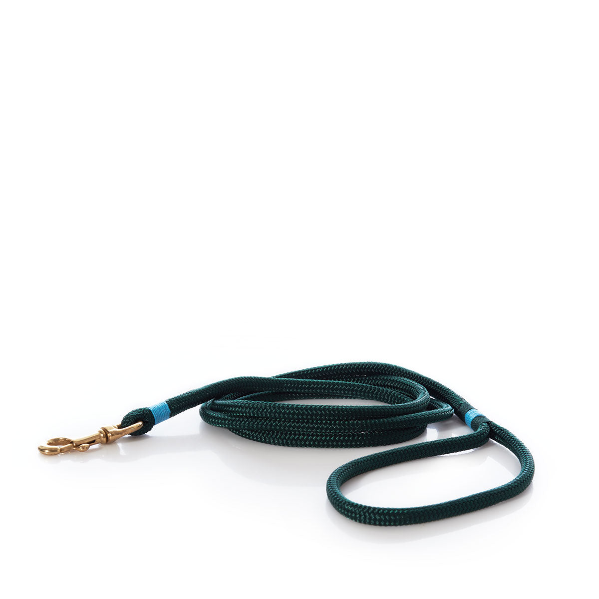 Maine Rope Dog Leash - Hunter Green Handmade in Maine from Recycled Sails
