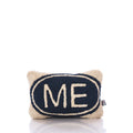 Wool Hand-hooked Maine Pillow Handmade in Maine from Recycled Sails