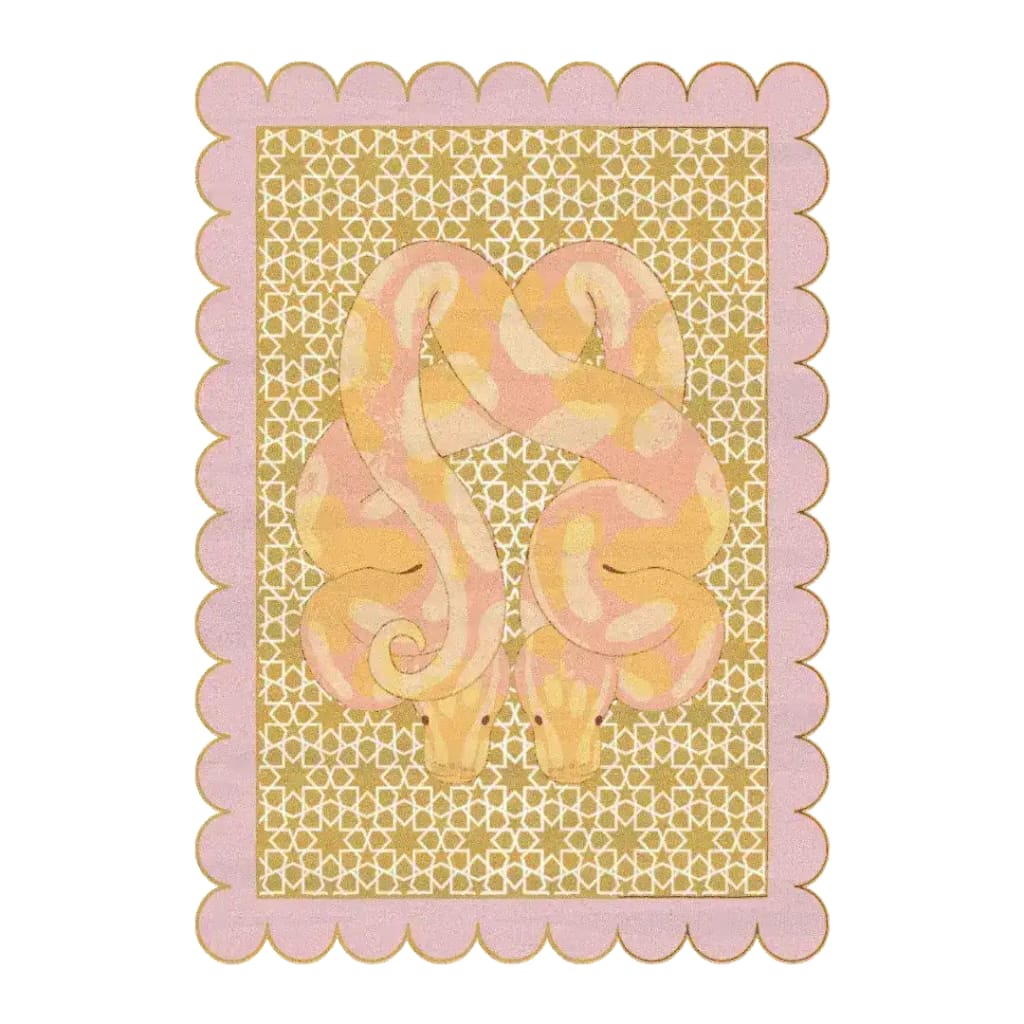 Scalloped Serpentine Duo Harmony Hand Tufted Rug