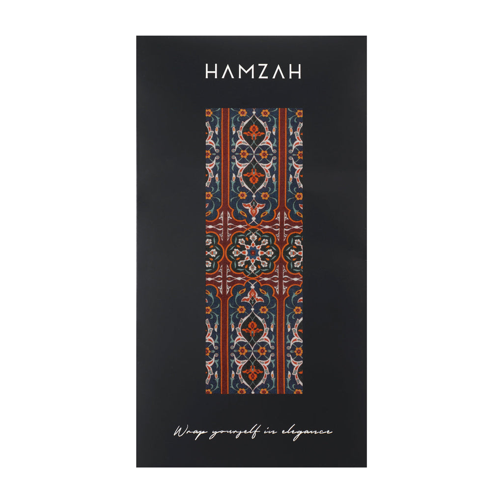 Isfahan-Inspired Scarf – Floral Design, 100% Modal - Zarashfan