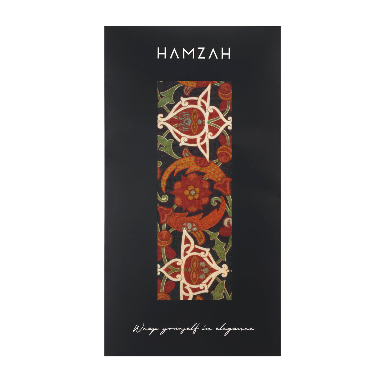 Elegant Women's Scarf with Islamic Art-Inspired Print Samani