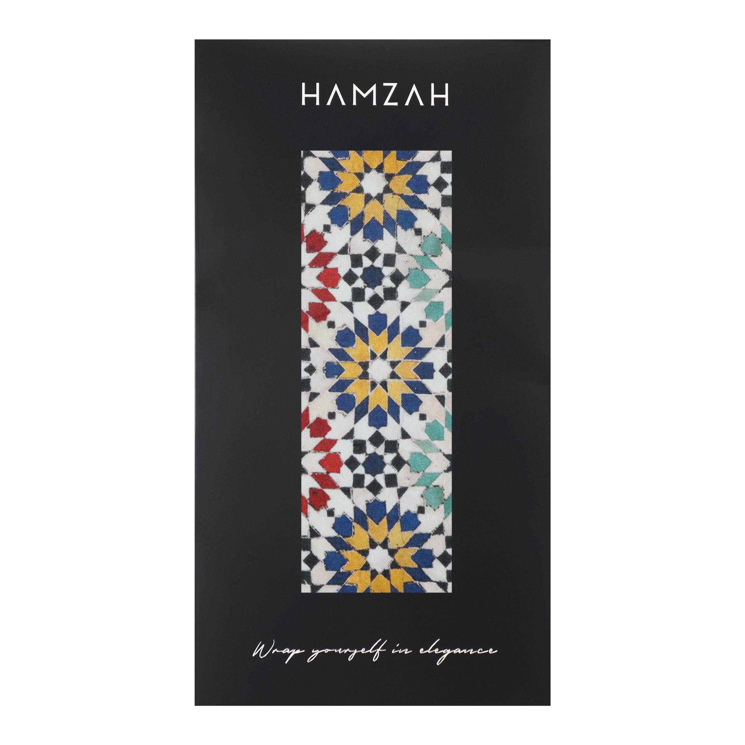 Moroccan Mosaic Tiles Inspired Scarf Zagora