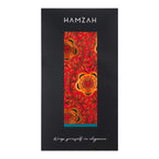 Red and Blue Scarf with Floral Print Marigold