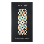 Green & Orange Islamic Art-Inspired Scarf Sabika
