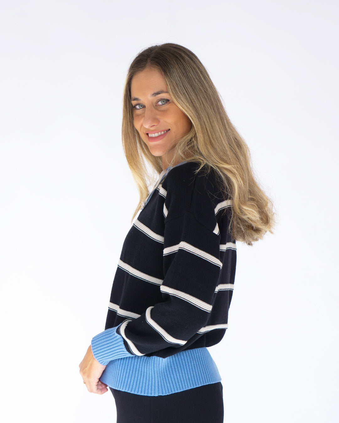 jersey herencia tejida negro ▢