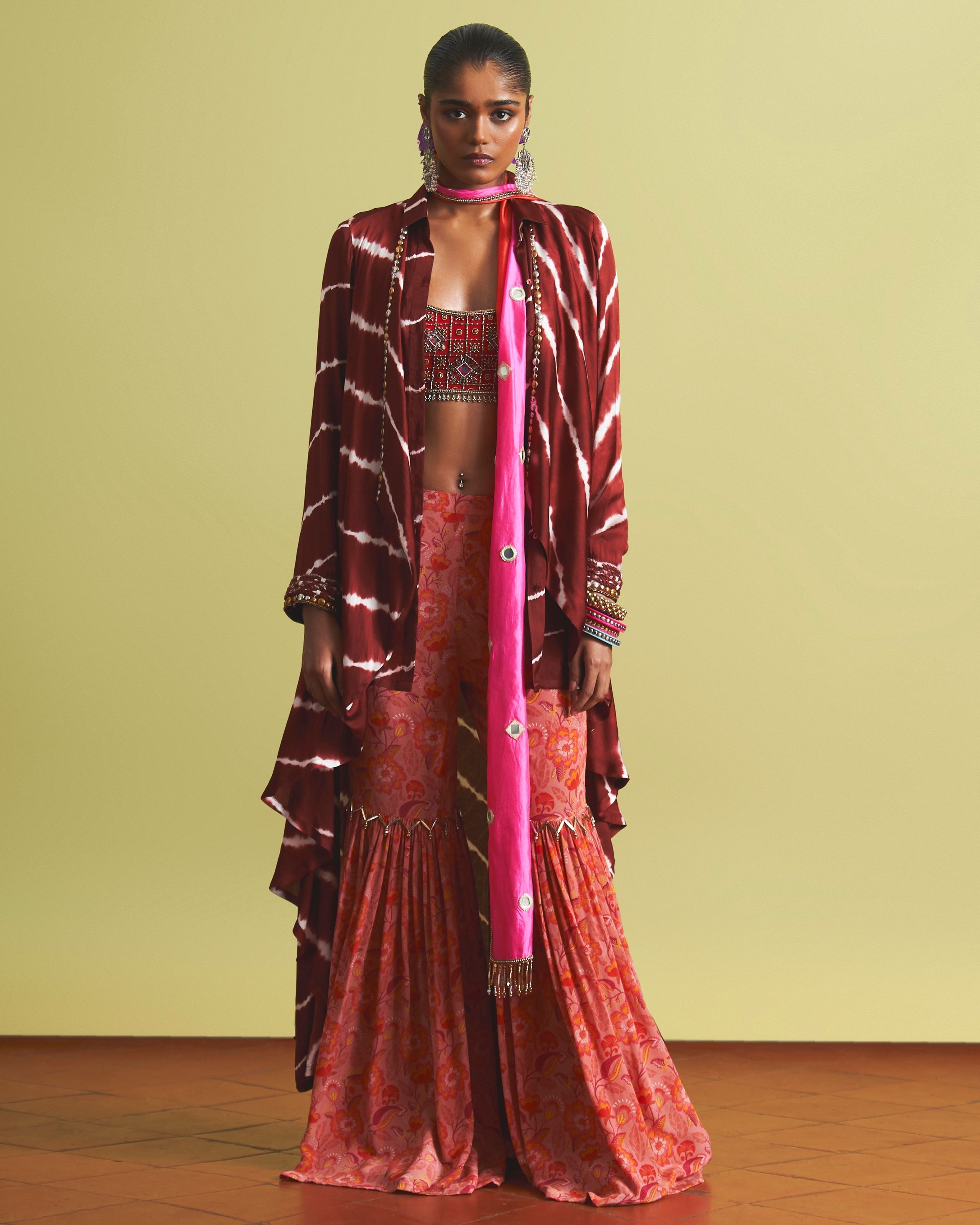 Rimsha Gharara Jacket Set By KYNAH, Luxury Indian Fashion & Bridal Wear