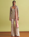 Elina Gharara Jacket Set By KYNAH, Luxury Indian Fashion & Bridal Wear