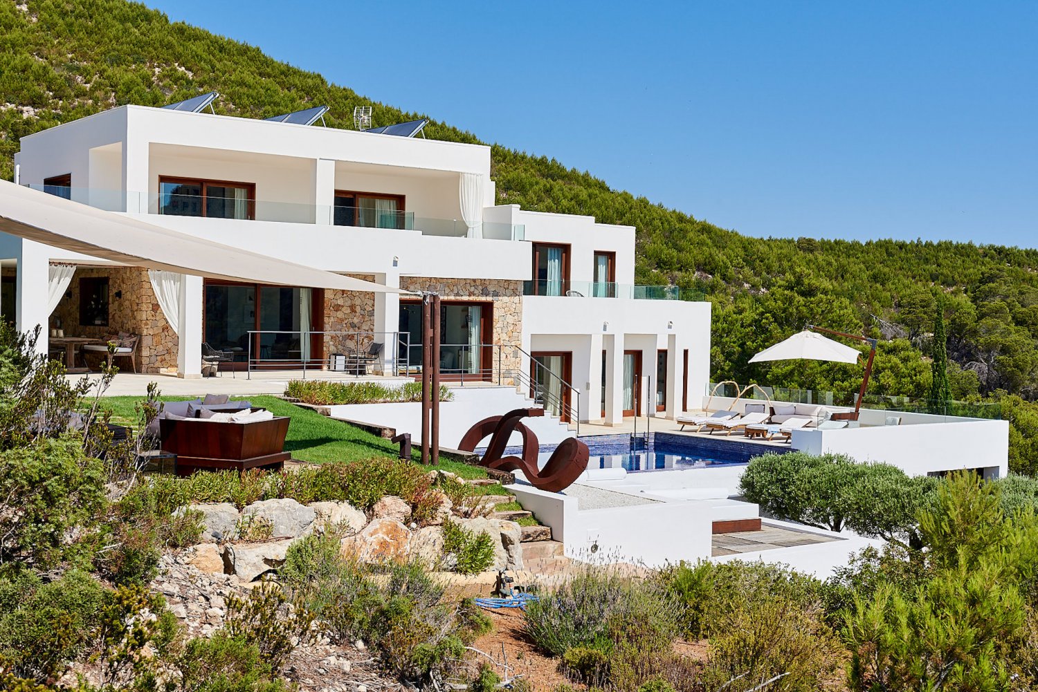 Huge Beautiful Ibiza Villa with Breathtaking Views of Sol d’en Serra in Santa Eulalia