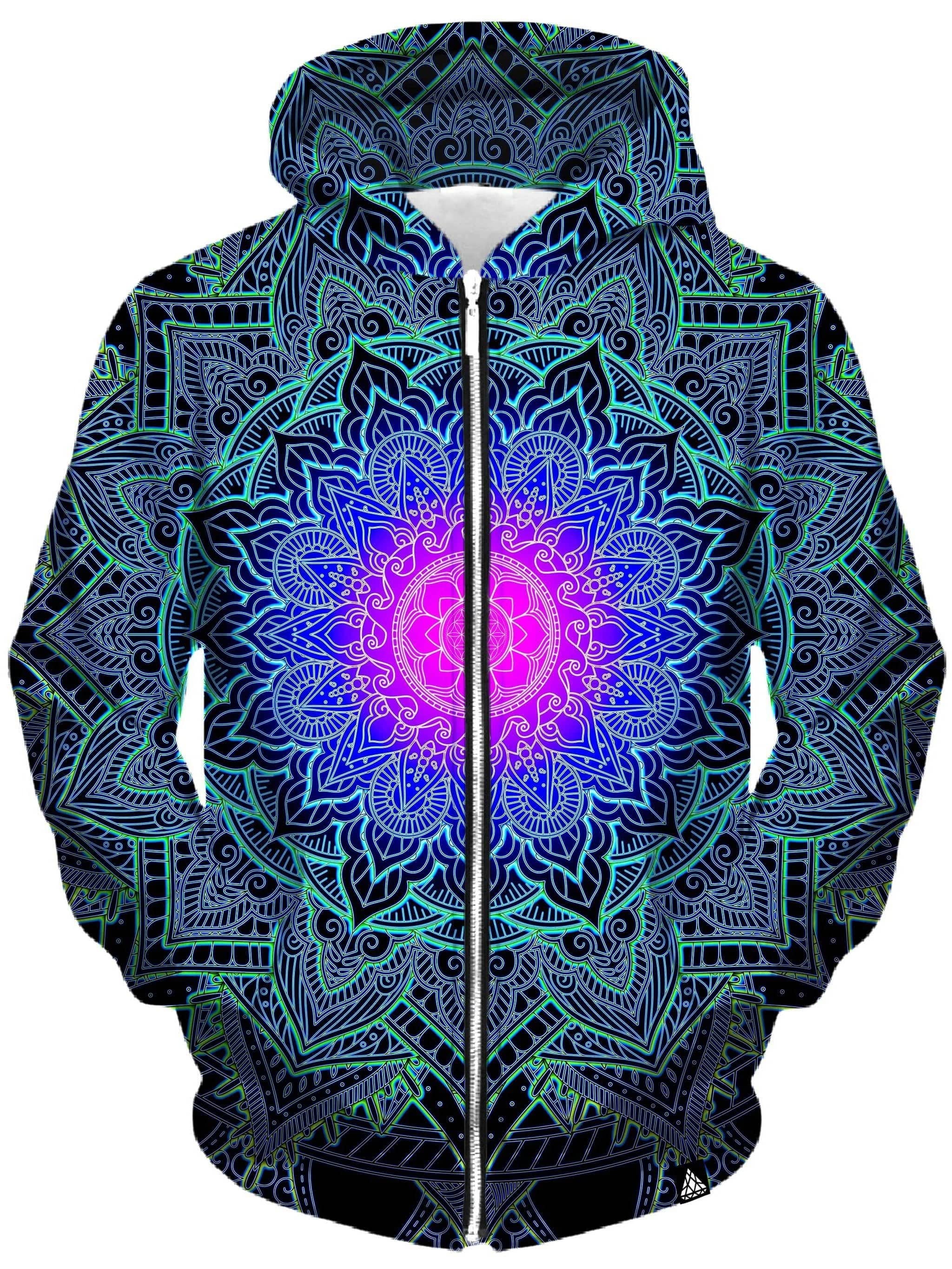 Mandala Love Unisex Zip-Up Hoodie