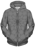 Optical Star Vortex Unisex Zip-Up Hoodie