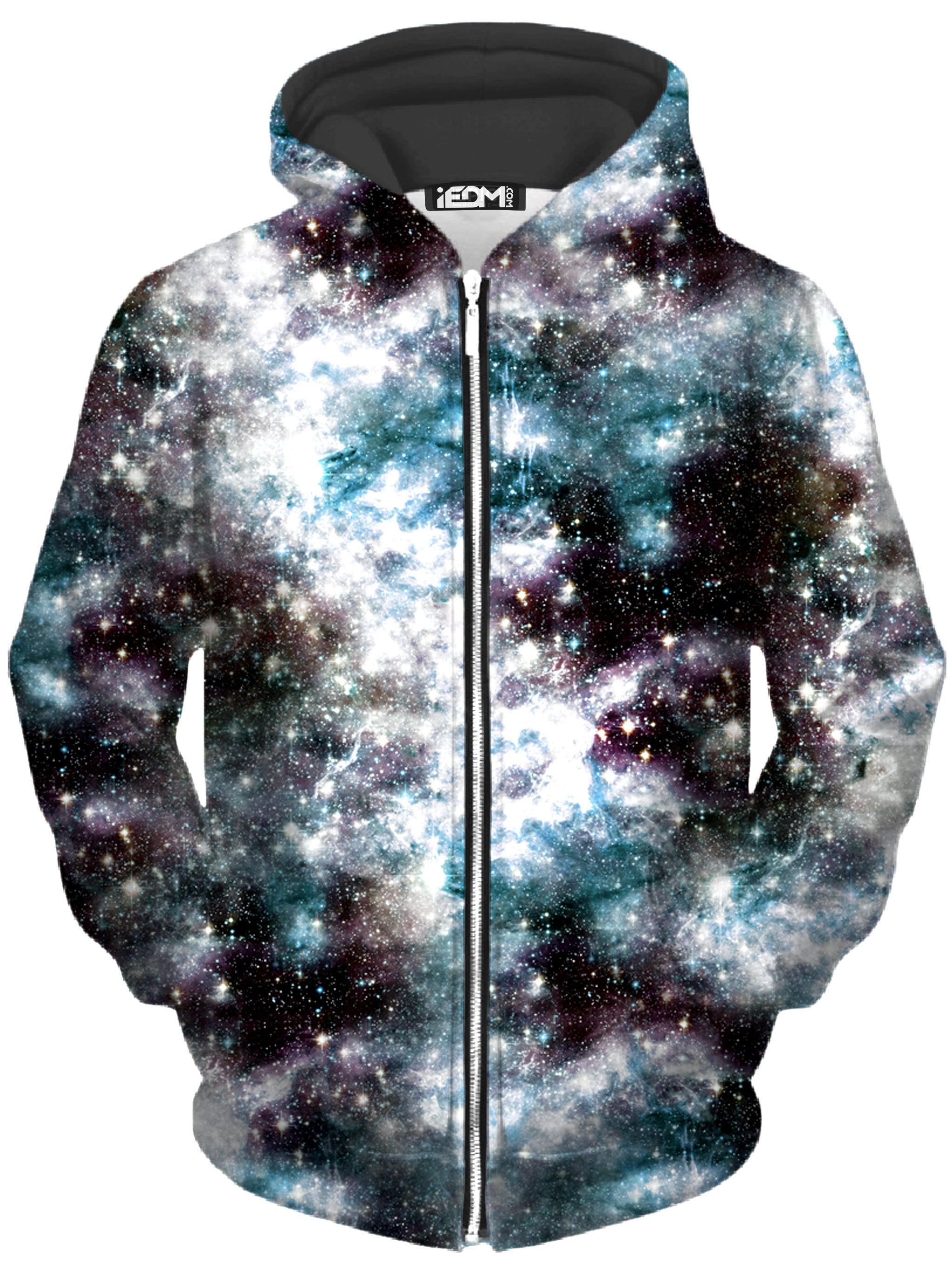 Party God Galaxy Unisex Zip-Up Hoodie